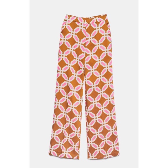 Zara Pants - Zara Woman Printed Wide Leg Pant 2528/662